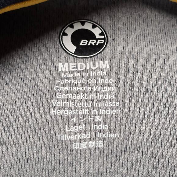 Ski-Doo Men's Waffle Knit Thermal Long Sleeve Henley Denim Blue NWT - Picture 10 of 11